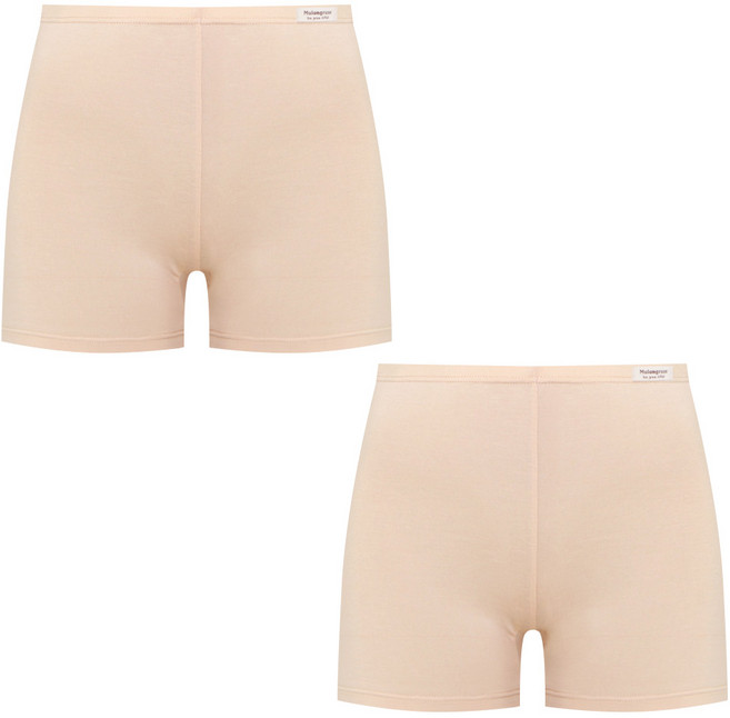 물랑루즈 얇고 부드러운 모달 스판 3부 속바지 2매 세트 PF923