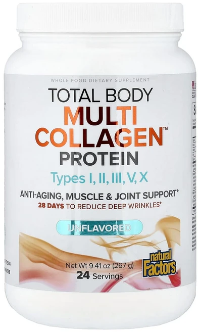 네츄럴펙터스 Total Body 종합 콜라겐 단백질 무맛 267g(9.41oz), NFS02645, 267g, 1개 - 쿠팡