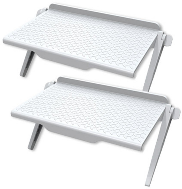 올샵 모니터 상단 셋탑박스 거치 선반, 화이트M, 2개