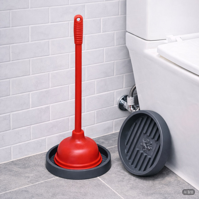 모나코올리브 젖은 뚫어뻥 바닥에 두지 마세요. 뚫어뻥 물받이 건조대 1P+1P, 뚫어뻥 건조대 1P+1P 그레이, 1세트