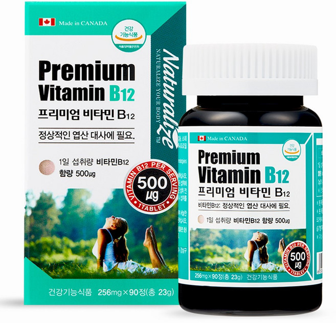 네추럴라이즈 프리미엄 비타민 B12, 90정, 1개