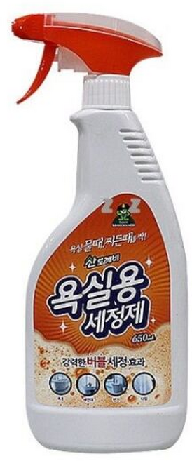 분사형 욕실 세정제 악취 찌든때 물때제거화장실 샤워 거울 유리 부스, 1개, 650ml