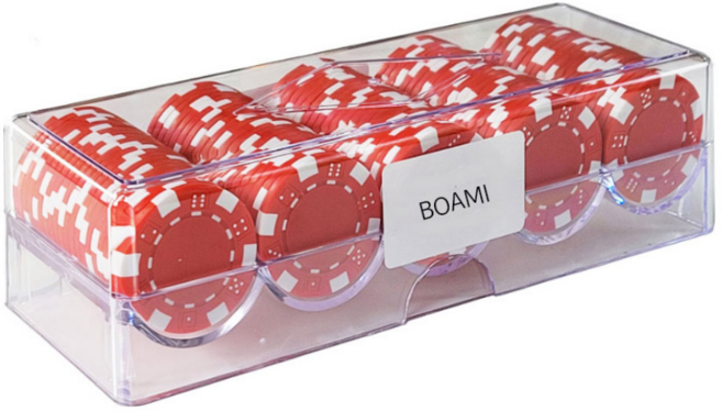 보아미 국제규격 컬러칩 아크릴케이스100P, 레드아크릴100P, 1개