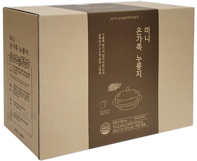 코스트코 미니 온가족 누룽지 국내산 쌀, 60g