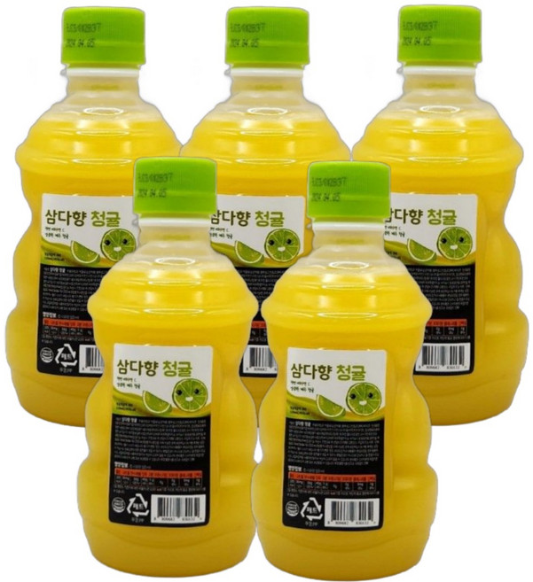 제주 삼다향 100% 착즙주스 청귤 320ml 5개