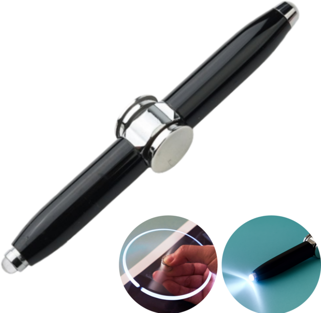 플레이팡 피젯 스피너 라이트펜, 1개, 블랙