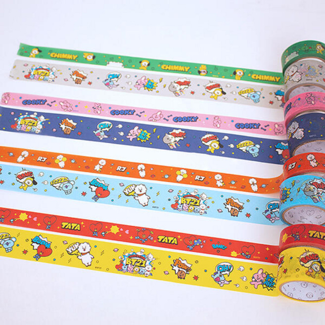 아트박스/금홍팬시 BT21마스킹테이프15mm+25mm 굿즈 다꾸 다이어리, 치미/202491