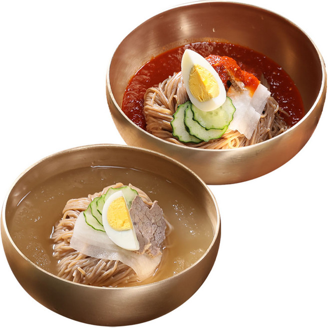 조정애 진심 메밀냉면 세트 냉면육수 비빔장 구성/메밀 만두 구성, 1세트, 200g