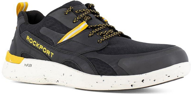 Rockport Works Truflex Fly Blucher Work CT 남성용 옥스포드 블랙. 221997
