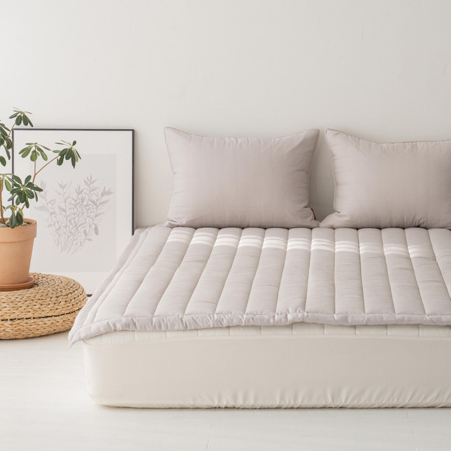 Molly 몰리 렌징 텐셀 모달100% 침대패드 [싱글 S/110x205], 그레이