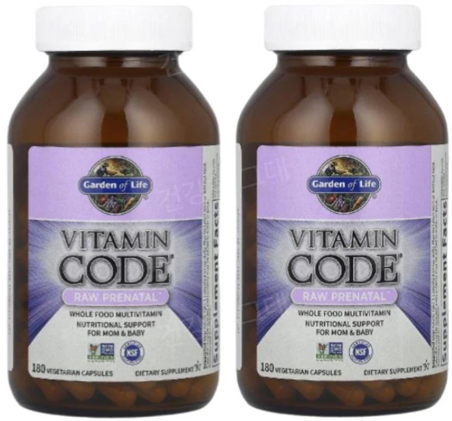 가든오브라이프 비타민코드 로우 프리나탈 종합비타민 멀티비타민 180캡슐 2개, 180정 - 쿠팡
