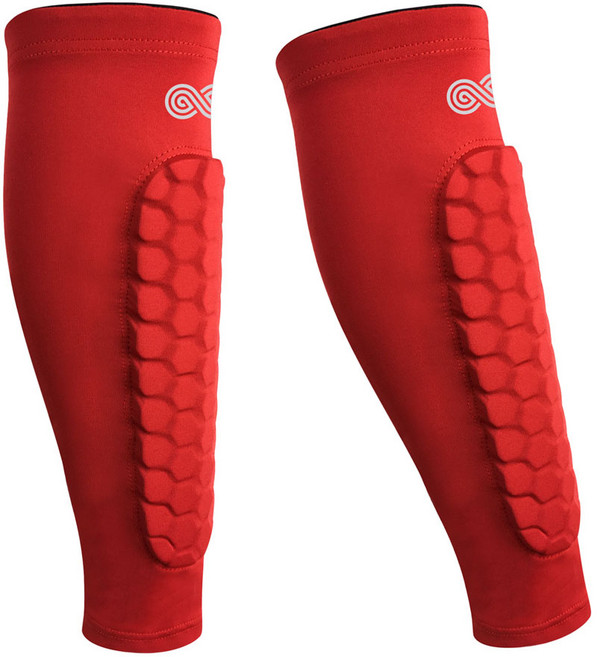 SABU 축구 풋살 정강이 보호대 신가드 정강이 아대 2p, 레드, 2개