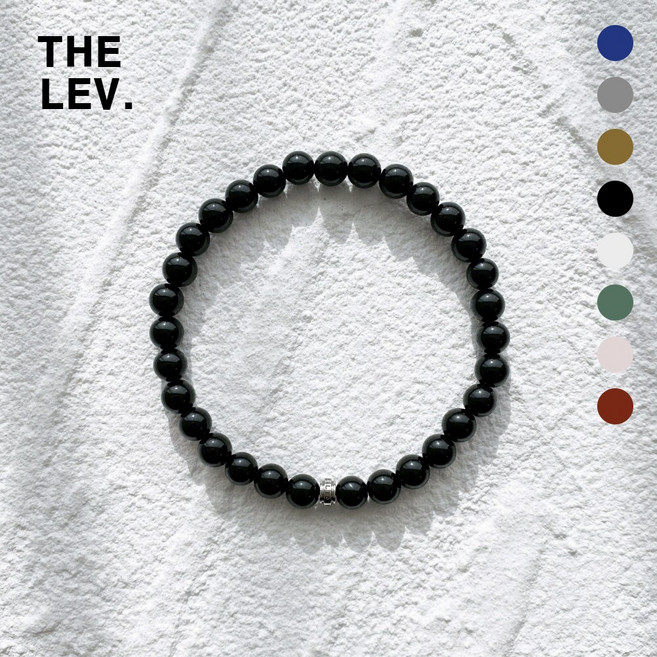 레브클래식 남자팔찌 남자 여자 론델 천연석 원석 팔찌 커플 우정 아이템 레이어드