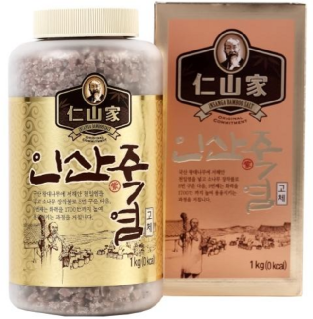 정품 인산가 인산죽염 9회 자죽염 고체(자색죽염 알갱이) [당일배송], 1개, 1kg