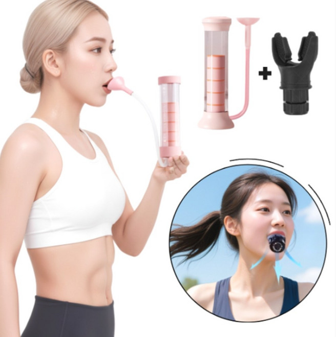 이숍 복식호흡 폐활량 호흡 운동기구 1+1, 1세트