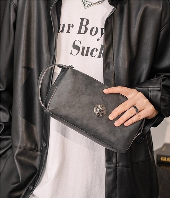 고급 남성 엔벨로프 클러치백 비즈니스 캐주얼 핸드 스마트폰 미니백