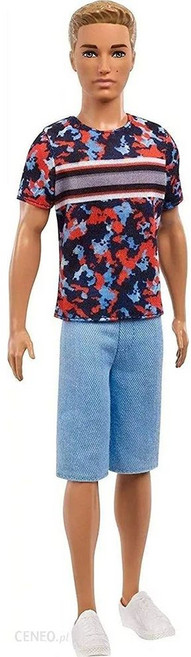 바비 켄 패셔니스타 인형 118 금발 짧은 머리 데님 바지 신발 세트, 바비 패셔니스타 인형 118
