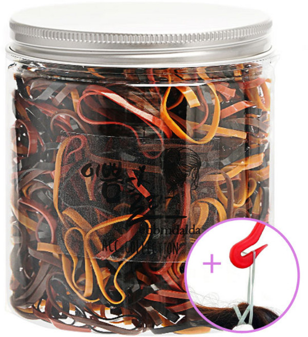 이쁨달다 이쁨틴틴밴드+이지컷 유아동 칼라고무줄 헤어끈 100g 국산