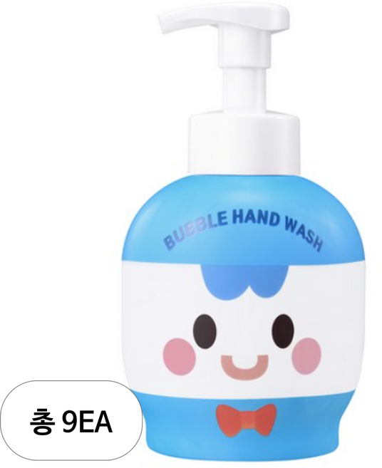 샤워메이트 브레드이발소 버블 핸드워시 윌크, 500ml, 9개