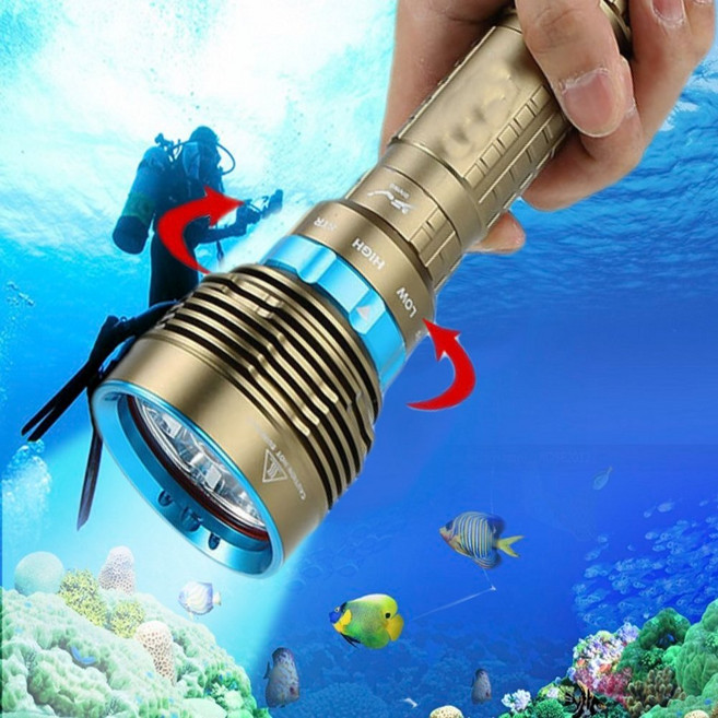 전문가용 해루질 수중200M 14000루멘 수중랜턴(본품), 본상품선택, 1개