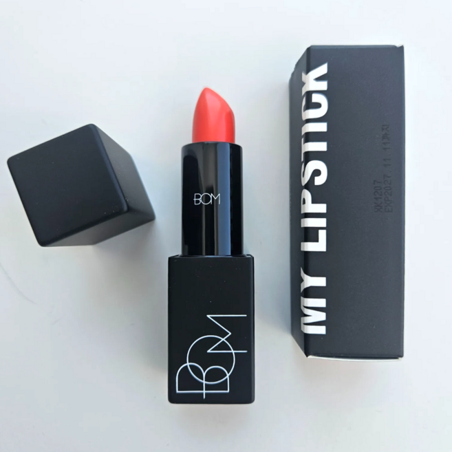 촉촉 매트타입 입술 보호 오일 트렌디 컬러 BOM 립스틱 마이오렌지컬러, 1개, 마이오렌지