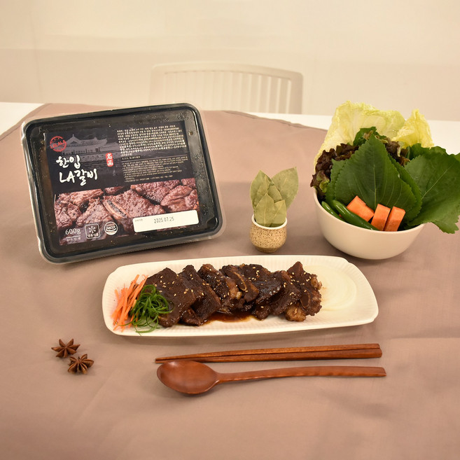 다이닝 스토리 한입 LA 갈비 맛있는 갈비, 600g, 2개