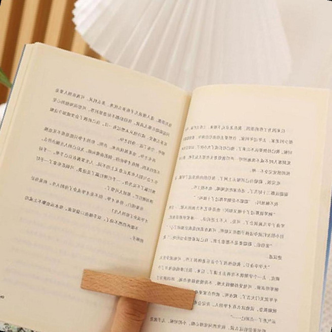 원목 엄지 독서링 북홀더 책고정 클립 우드 책갈피, 1개