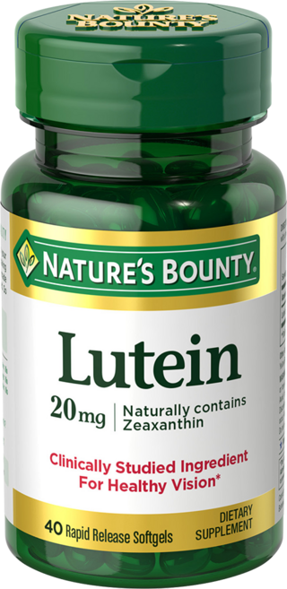 NATURE'S BOUNTY 葉黃素膠囊 20mg, 1罐, 40顆, 單一商品