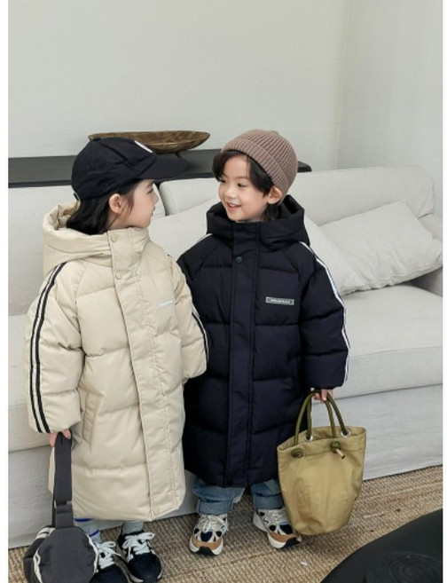아이짱 아동 주니어 겨울 후드 롱 패딩점퍼