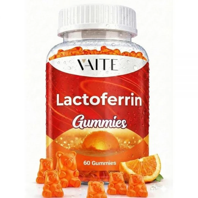 락토페린 보충제 500mg - 소화 및 장 장벽 지원 성인용 츄어블 보충제 고급 일상 건강 글루텐 프리 콩 무설탕 젤리 GMO 프리 포뮬라 젤리 60개, 1 - 쿠팡