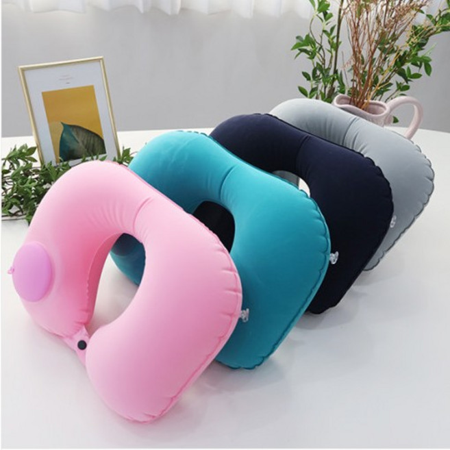 1+1 기내용 여행용 캠핑용 휴대용 에어 목베개 목쿠션