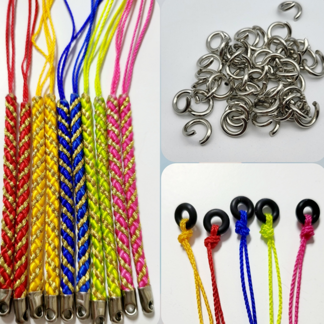 골프티걸이 꼬임줄 10개 부자재, 1세트, 골드꼬임줄