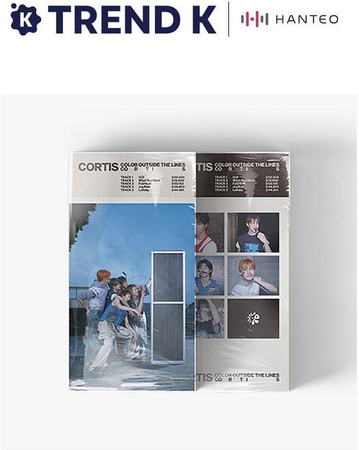 [Trend K 탑로더 증정] 코르티스 1집 앨범 [CORTIS COLOR OUTSIDE THE LINES] Weverse 위버스 Ver, B Ver(블랙)