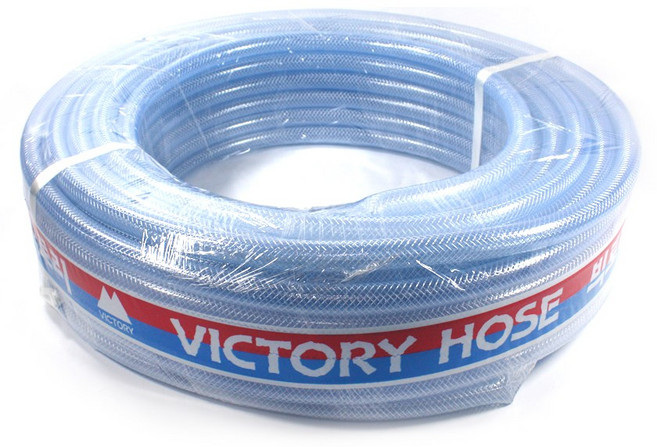 [좋은농자재] 흑편사 물호스(19mm) 연질PVC 편사호스, 쌍마 19mm*45M, 1개