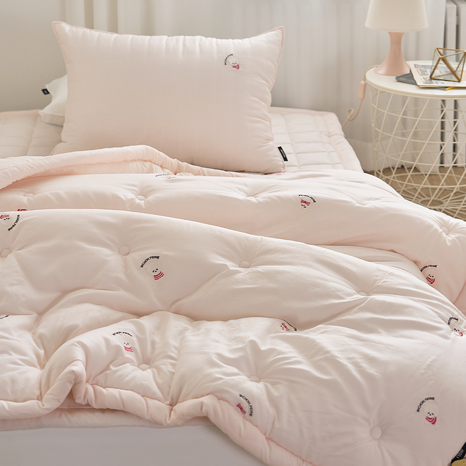 쿠에뜨 모달이불 자취템 SS 강아지 모달 알러지케어 비숑 자수 사계절이불