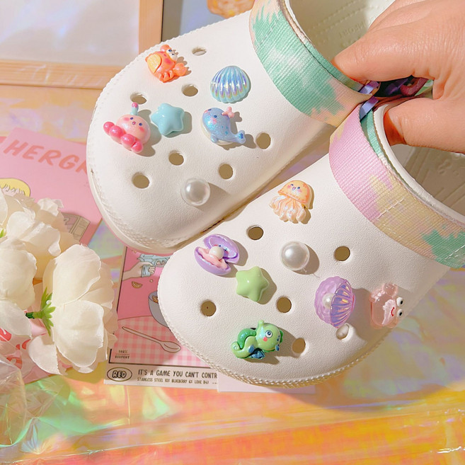 해양 생물 신발 파츠 장식 바다 동물 신발 꾸미기 13pcs 세트