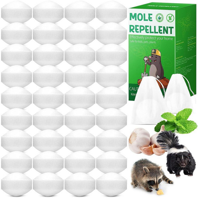 미국출고 평점4.5+ 239053 36 Pack Peppermint Skunk Repellent Yard Natural Raccoon Patio Garage Garden In, 미국출고 평점4.5+ 239053 36 Pack Pep