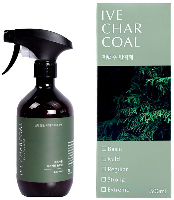 이브차콜 편백수 100% Level5 Extreme 솔오일 피톤치드 탈취제 새집증후군 제거, 1개, 500ml