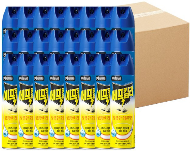 에프킬라 시트러스 에어로졸 500mlX24개입(1박스) 상큼한 레몬향, 1개, 500ml