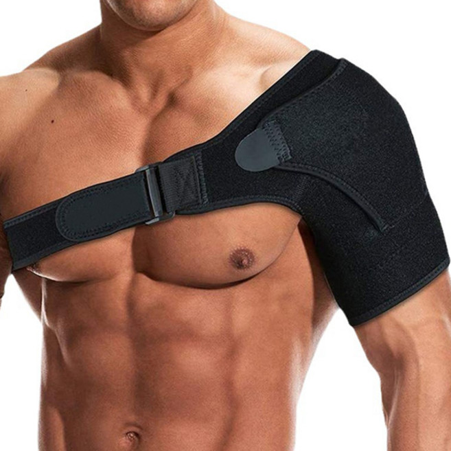 어깨 염증 회전근개 파열 염증 어깨 보호대 2col, 블랙, 오른쪽, 1개