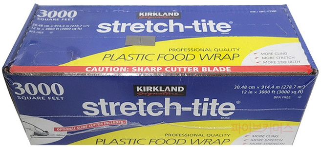 커클랜드 주방용 랩 30.48cm X 914.4m 중형 업소용, 914.3m, 1개