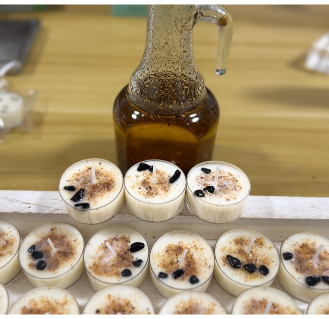 聖木蠟燭 茶燭 美國頂級大豆蠟 SGS檢驗合格 淨化除穢許願冥想 秘魯聖木能量, 1個