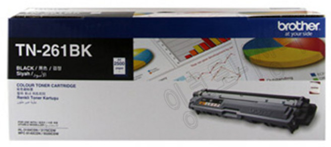 브라더/태흥 TN-261BK 검정 정품토너 브라더 HL3150CDN/3170CDW/MFC9140CDN [TN261BK] (2.5K), 1개