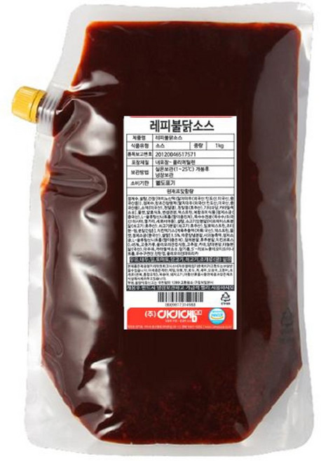 레피 불닭소스 핵 매운, 1kg, 1개
