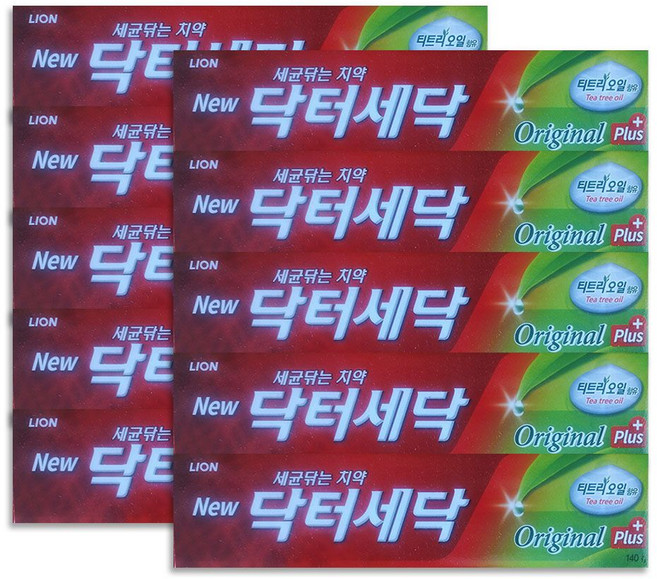 닥터세닥 오리지날 플러스 치약, 140g, 10개