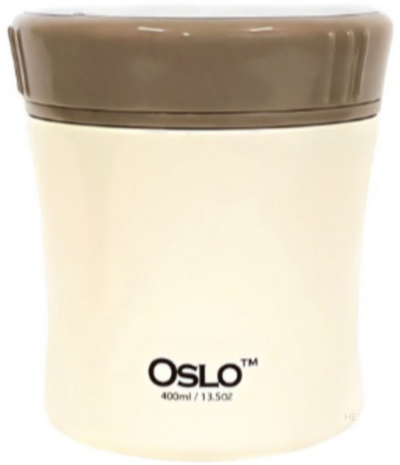 오슬로 스테인레스 스틸 보온 푸드자 죽통, 아이보리, 400ml, 2개