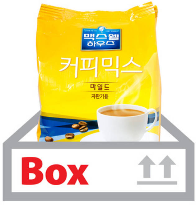맥스웰하우스 마일드 커피믹스 자판기용, 900g, 1개입, 12개