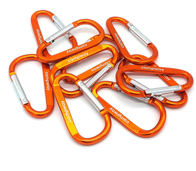 캠프웨이 6호 카라비너 10개 샴페인골드, 골드