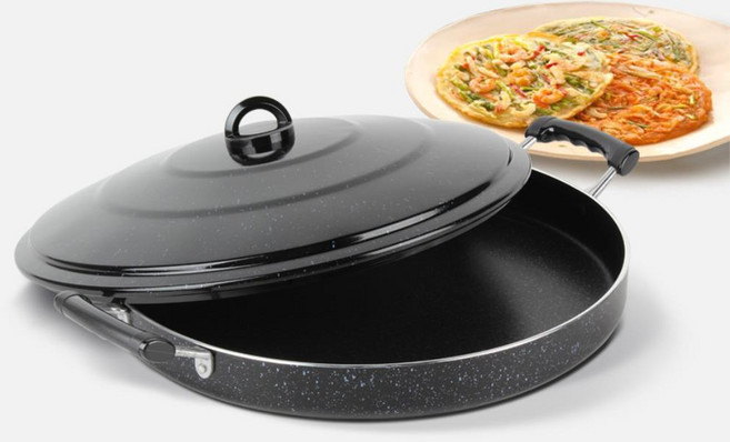 닭갈비 떡볶이 명절 부침개 큰 전팬 철판 떡볶이팬 부침개팬 명절전판 업소용팬 후라이팬, 베이직전판 42, 1개