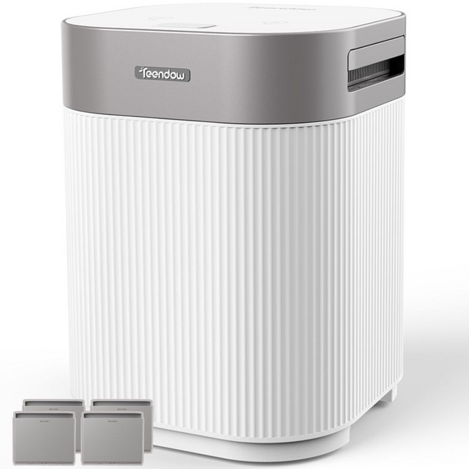 [2026년형] Teendow 음식물 처리기 UV 살균등 장착 BLDC 음식물 쓰레기 처리기 + 활성탄 필터 FD-E0154, 흰색